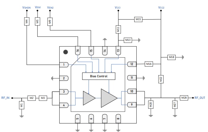 Schematic - Guerrilla RF GRF5618 Power Amplifier